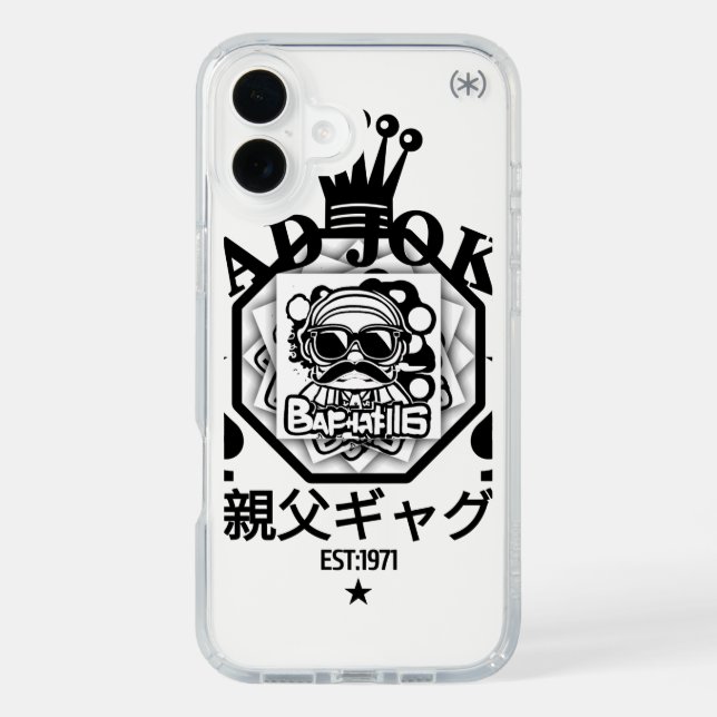 DAD 🔹🔹JOKE funny design Speck iPhone Case (Front)