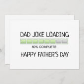 Dad Joke Loading Father's Day Funny Flat Card (Front/Back)