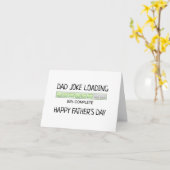 Dad Joke Loading Father's Day Funny Greeting Card (Yellow Flower)
