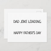 Dad Joke Loading Father's Day Funny Postcard (Front/Back)