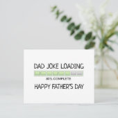 Dad Joke Loading Father's Day Funny Postcard (Standing Front)