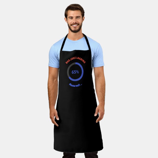 Dad Joke Loading Please Wait Personalized Trending Apron (Worn)