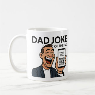 Dad Joke Mug with Daily QR Code – Endless Dad Joke