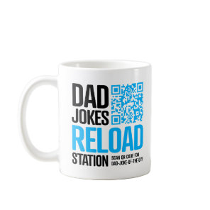 Dad Joke Mug with QR Code – A New Joke Every Day!