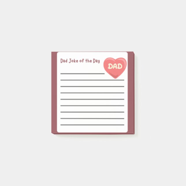 Dad Joke of the Day" Father's Day Note (Front)