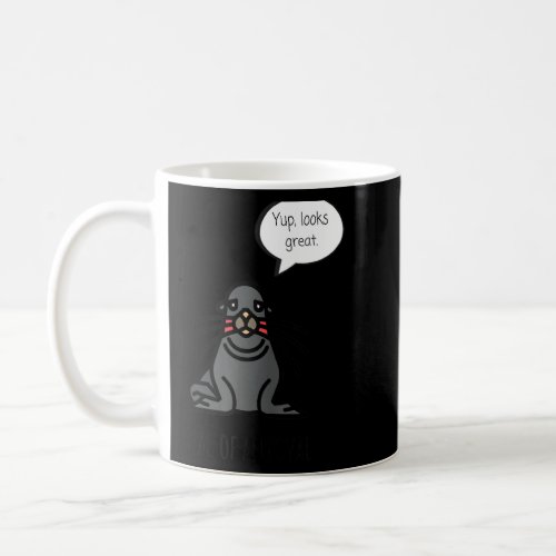 Dad Joke Seal Of Approval For Woman Or Girl Raglan Coffee Mug