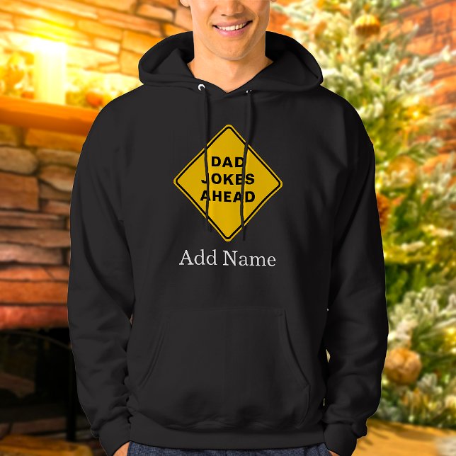 Dad Jokes Ahead Custom Name Text Personalized Hoodie (Creator Uploaded)