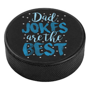 Dad Jokes Are The Best Hockey Puck