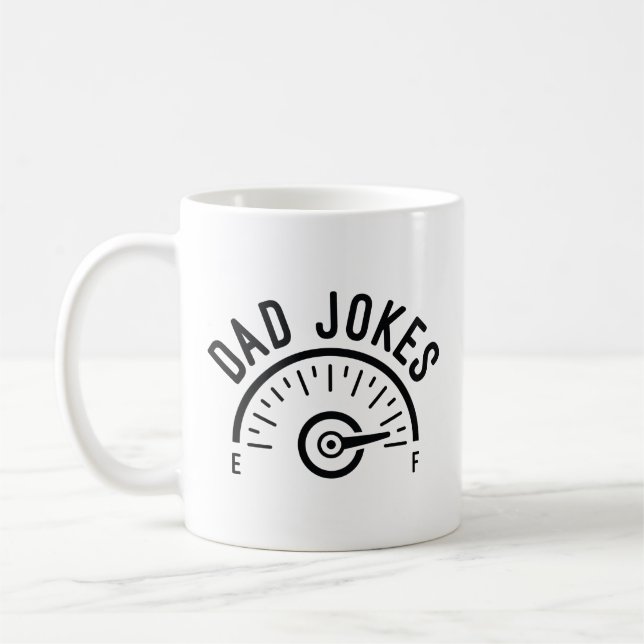 Dad Jokes Full Coffee Mug (Left)