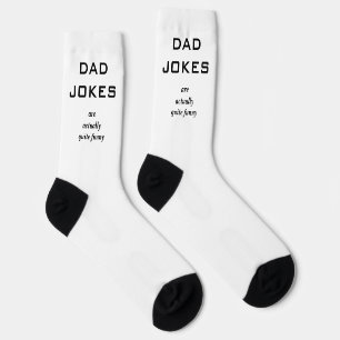 Dad Jokes Funny Novelty Humor Caption Amusing Socks