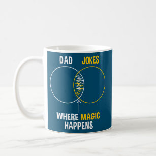 Dad Jokes Graph Chart Funny Dad  Coffee Mug