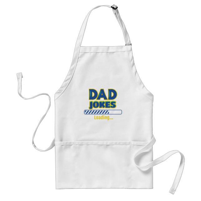Dad Jokes Loading Adult Apron (Front)