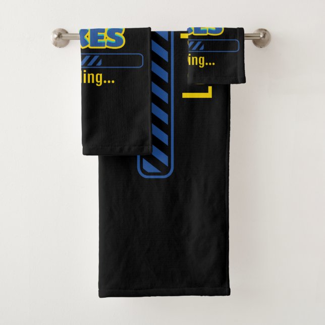 Dad Jokes Loading Bath Towel Set (Insitu)