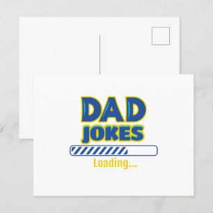 Dad Jokes Loading Postcard