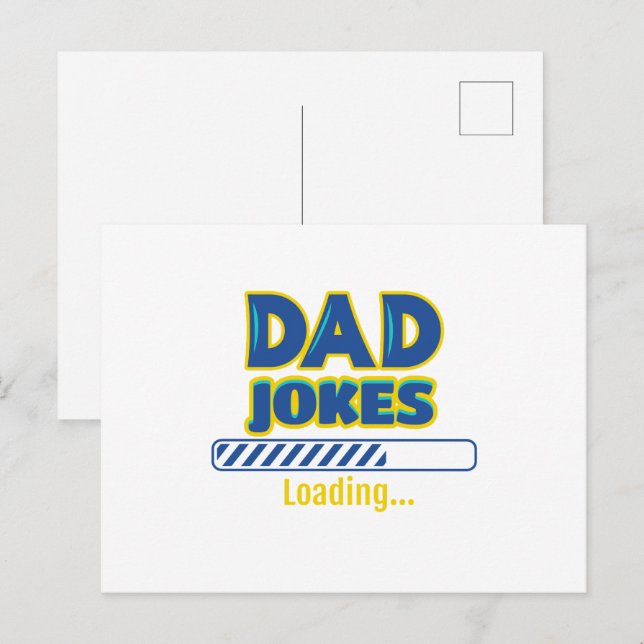 Dad Jokes Loading Postcard (Front/Back)