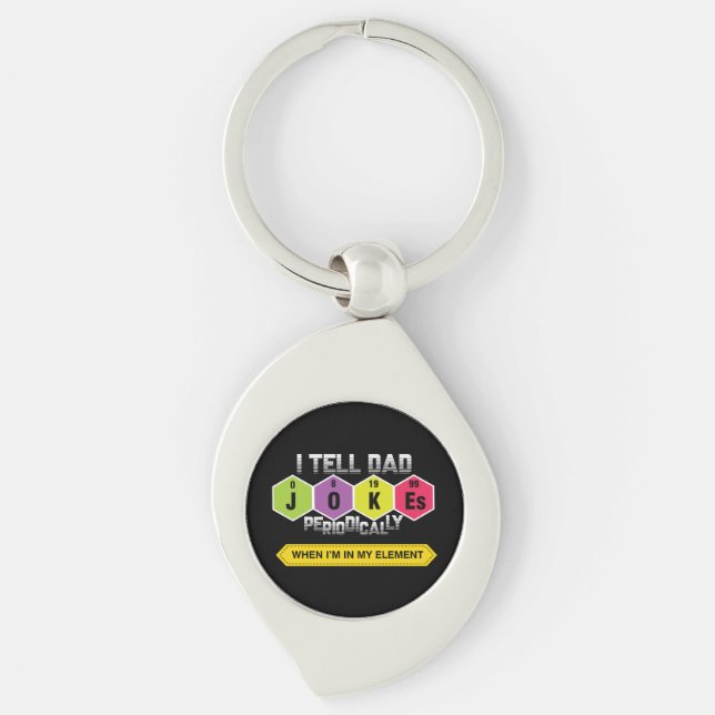 Dad Jokes | Periodic Table | Science | Teacher Keychain (Front)