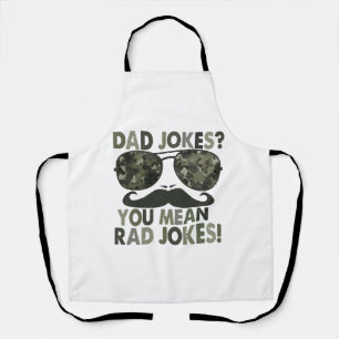 Dad jokes, you mean rad jokes; funny father's day apron