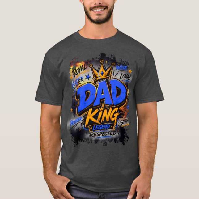 Dad King Bootleg Design  T-Shirt (Front)