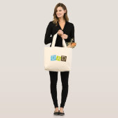Dad Large Tote Bag (Front (Model))