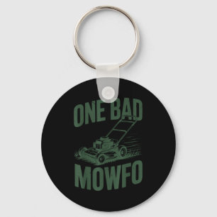 Dad Lawn Mowing One Bad Mowfo Mower Gift Funny Dad Keychain