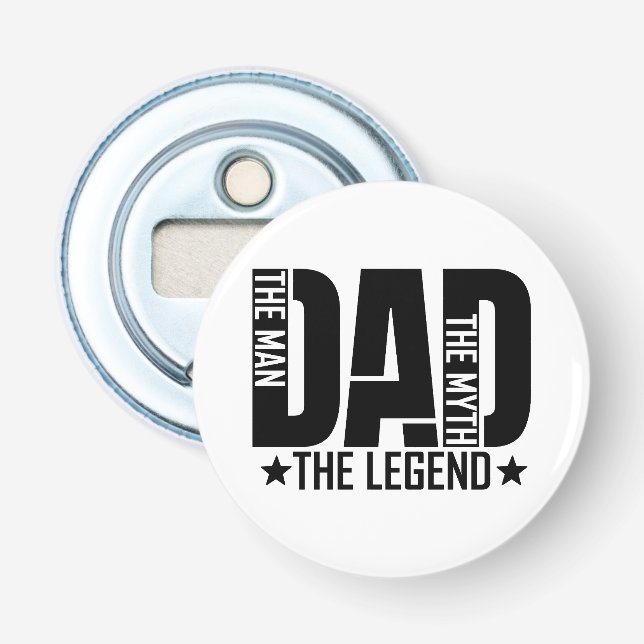 Dad Legend Man Bottle Opener (Front)
