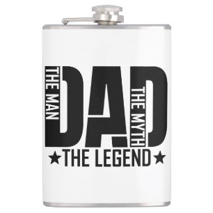Dad Legend Man Flask