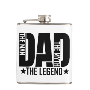 Dad Legend Man Flask