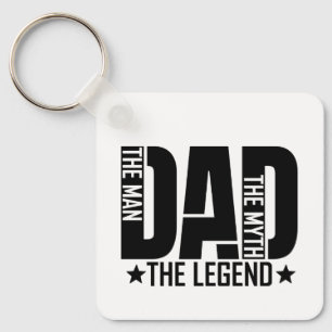 Dad Legend Man Keychain
