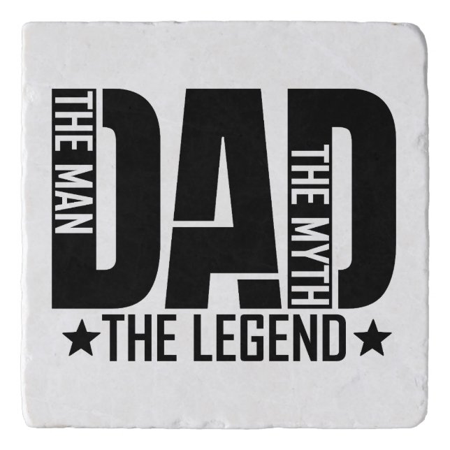 Dad Legend Man Trivet (Front)