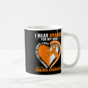 Dad Leukemia Awareness Son Leukemia Awareness Coffee Mug