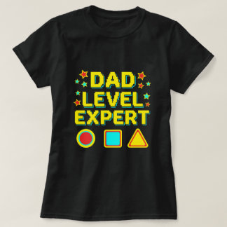 Dad Level Expert Retro Gamer Dad Shirt