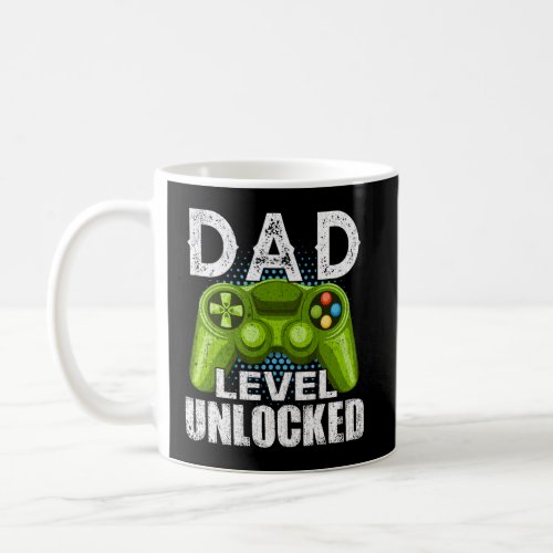 Dad Level Unlocked Est 2023 New Dad Pregnancy Anno Coffee Mug