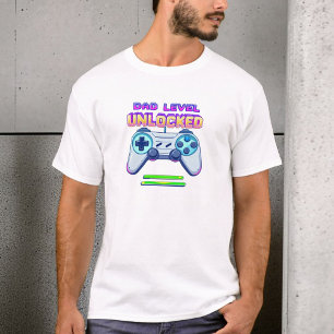 Dad Level Unlocked Gamer Dad New Dad Gift T-Shirt