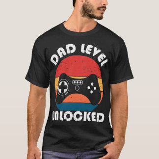 Dad Level Unlocked Joystick Vintage T-Shirt