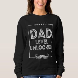 Dad Level Unlocked Parents Conservative Mom Dad Pr Sweatshirt