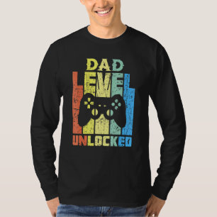 Dad Level Unlocked Soon To Be Father Pregnancy Ann T-Shirt
