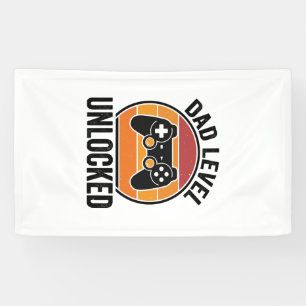 Dad Level Unlocked Vintage Gamer Shirt Design_1 Banner
