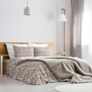 Dad Life   Best Dad Sweetest Papa Brown and Grey  Duvet Cover