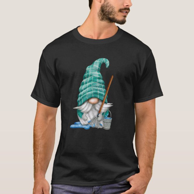 Dad Life Grandpa Gnome For Men Who Loves Cleaning T-Shirt (Front)