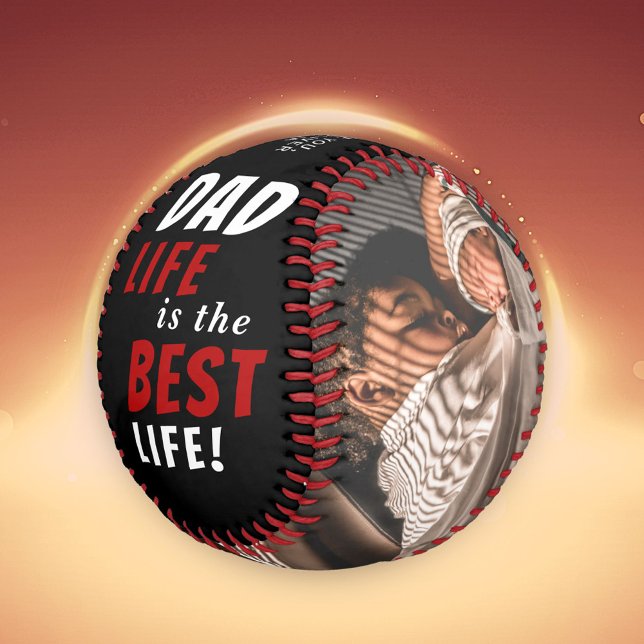 Dad Life is the Best Life 2 Photos Father's Day Baseball (Creator Uploaded)