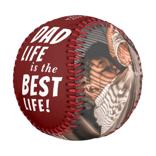 Dad Life is the Best Life 2 Photos Fathers Day Baseball