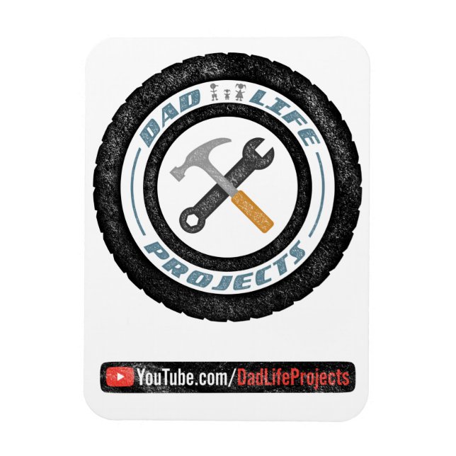 Dad life projects soft magnet (Vertical)