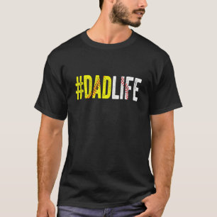 Dad Life Softball Daddy Baseball Sports Father's T-Shirt