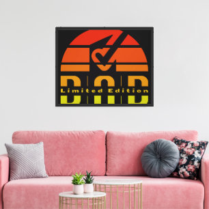 Dad Limited Edition: Fatherhood as Visible Feeling Canvas Print