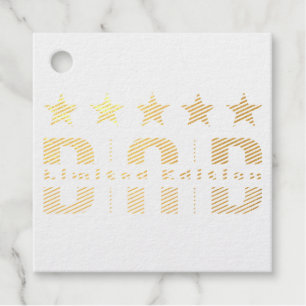 Dad Limited Edition Foil Favor Tags