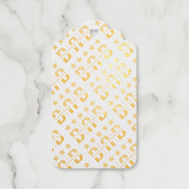 Dad Limited Edition Foil Gift Tags (Front)