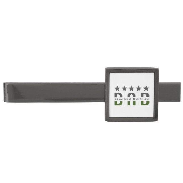 Dad Limited Edition Gunmetal Finish Tie Bar (Front)