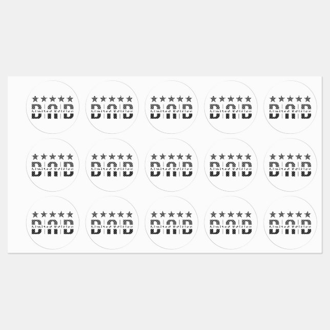 Dad Limited Edition Labels (Sheet)