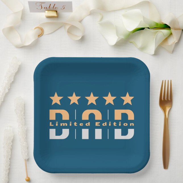 Dad Limited Edition Paper Plates (Wedding)