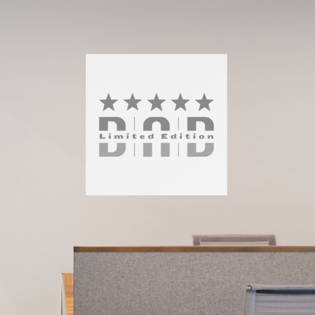 Dad Limited Edition Wall Decal (Office)